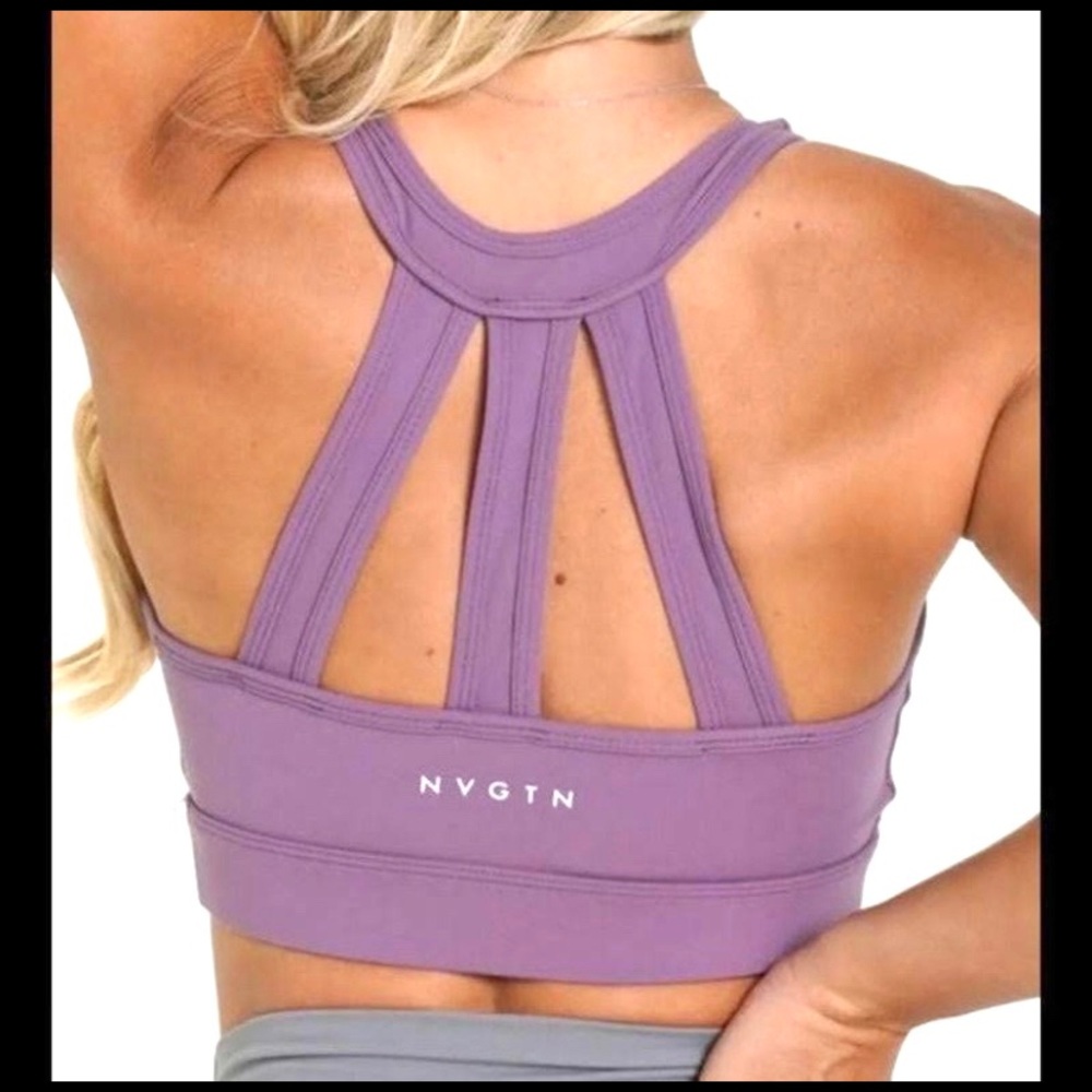 Nvgtn mauve trio sports bra